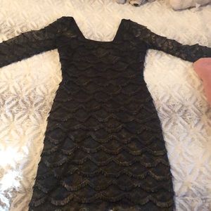 Ruffles black dress